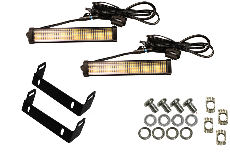 Jeep JL LED Light Pods - Fishbone Offroad - 7in Turn Signal & Side Marker - `18-`27